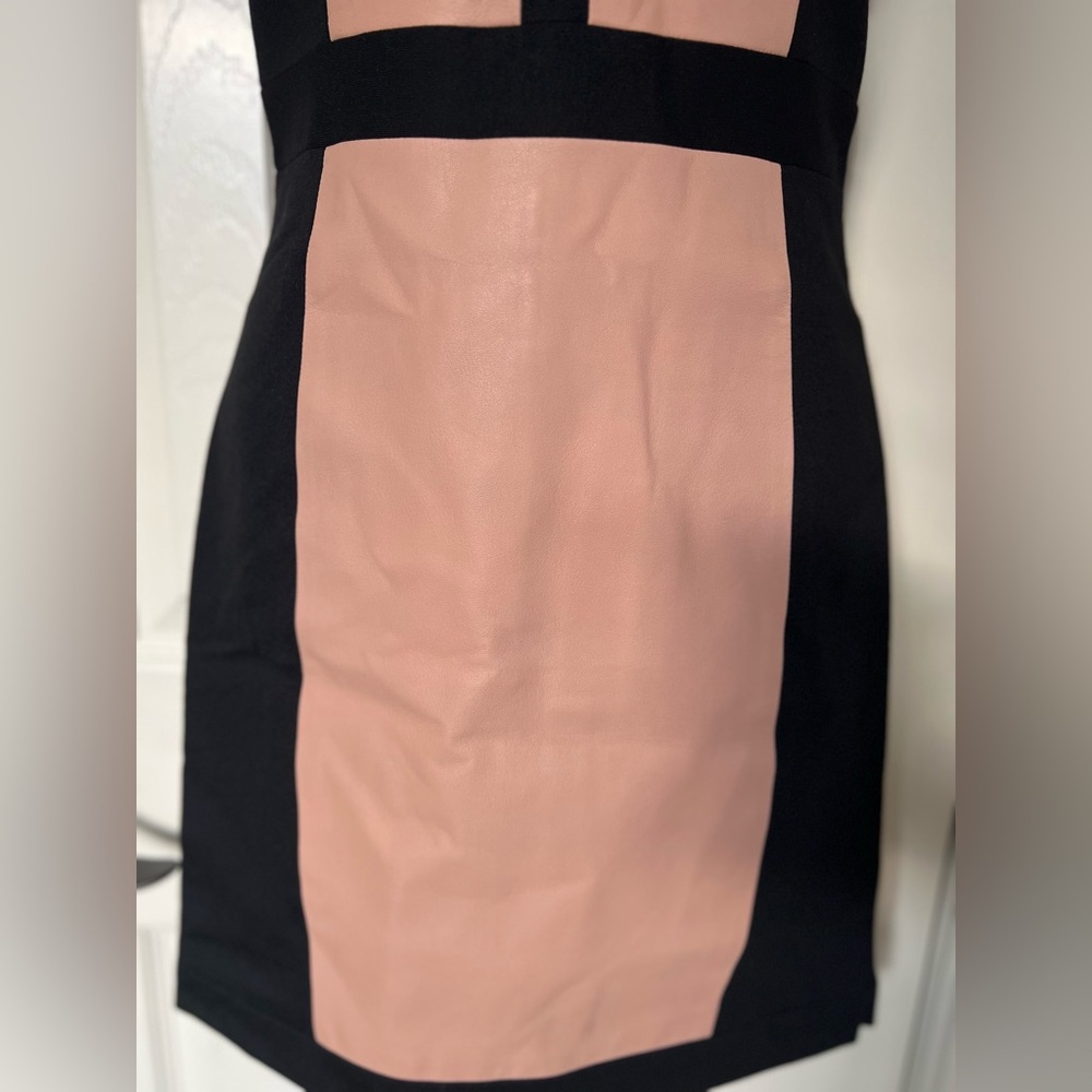 Rebecca Minkoff Stella Leather Panel Trim Dress NWT SZ 2 - Picture 9 of 15